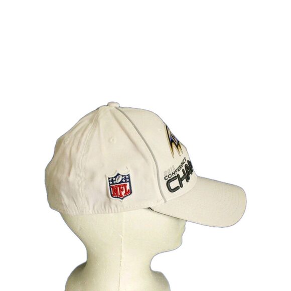 Baltimore Ravens 2012 AFC Champions Trophy Hat Cap NFL Small/Medium S/M White - Picture 4 of 10